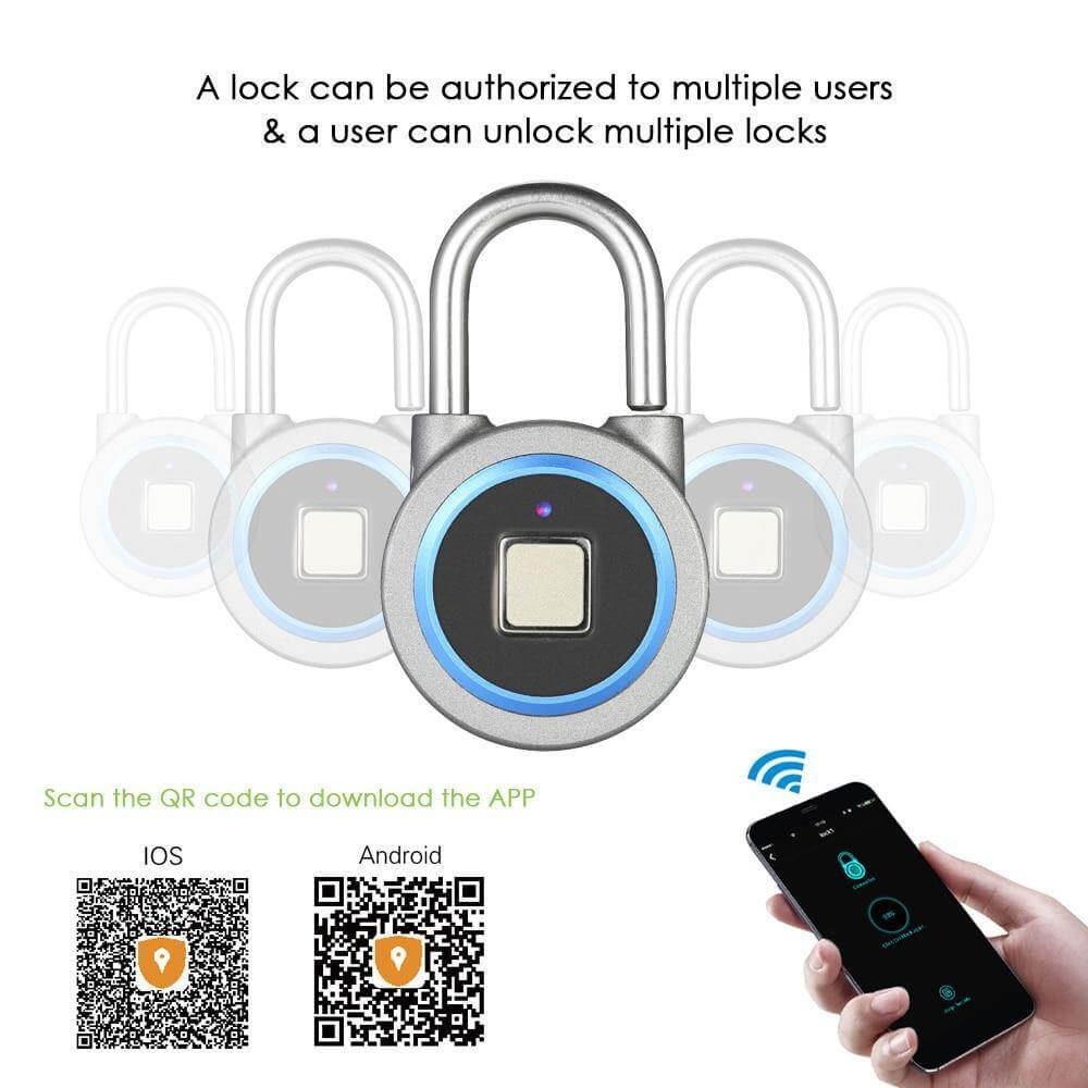 Smart Anti-theft Fingerprint Keyless Padlock