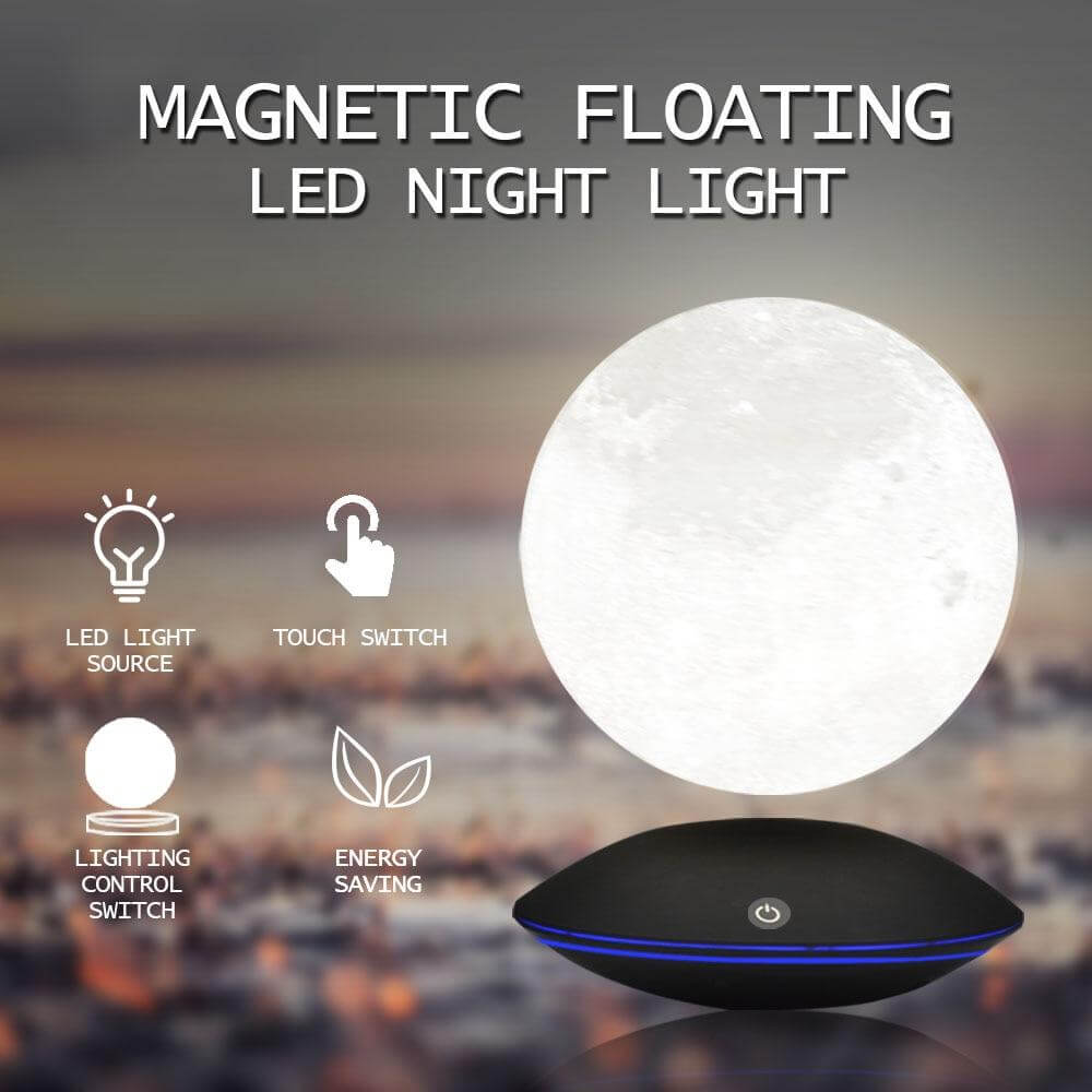 Magnetic Levitating 360 Rotating Moon Night Lamp
