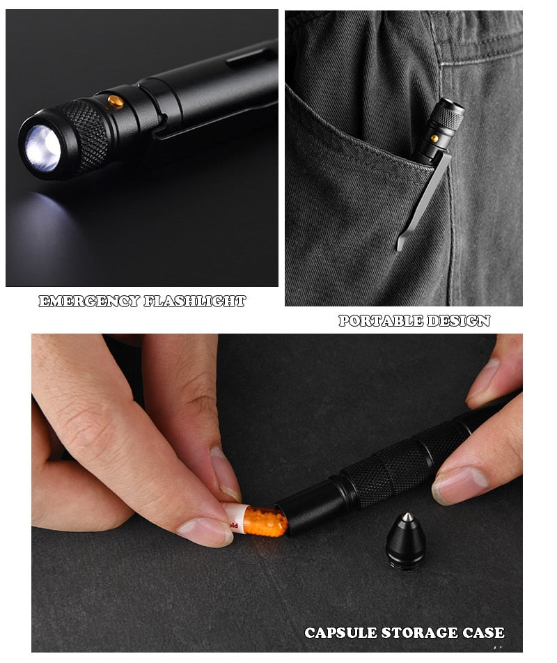 Multifunctional Military Style Emergency Tactical FlashPen