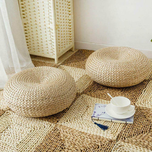 Rattan Flor Ottoman Cushion