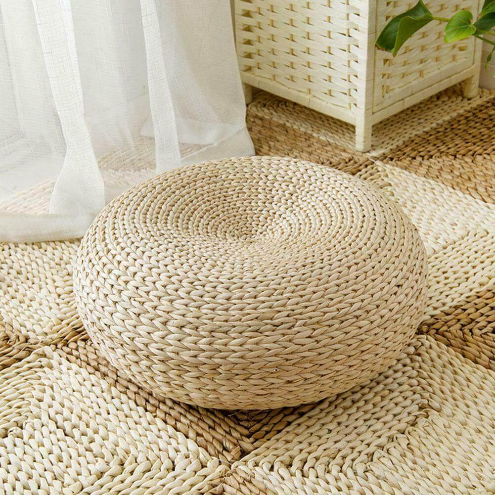 Rattan Flor Ottoman Cushion