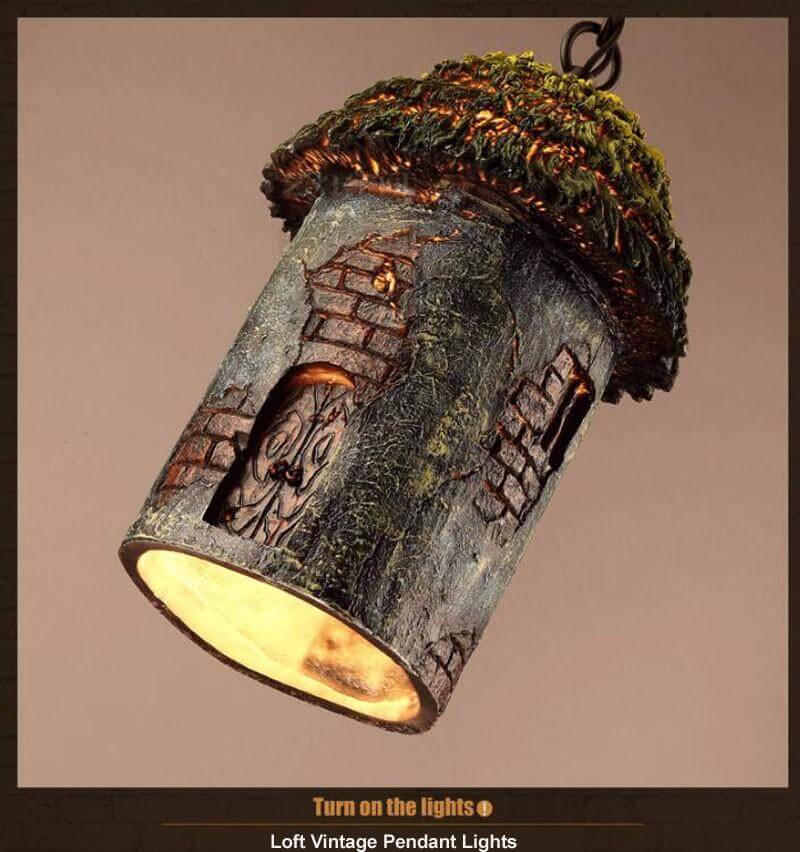 Retro Tree House Hanging Lamp