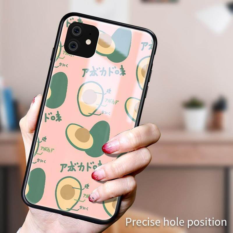 Tempered Glass Avocado iPhone 11 Cases - UTILITY5STORE