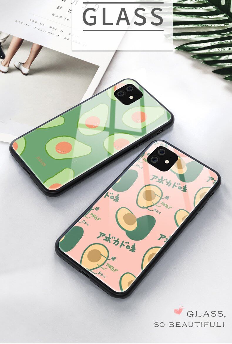 Tempered Glass Avocado iPhone 11 Cases - UTILITY5STORE