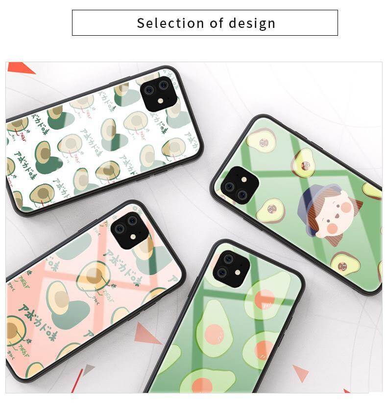 Tempered Glass Avocado iPhone 11 Cases - UTILITY5STORE