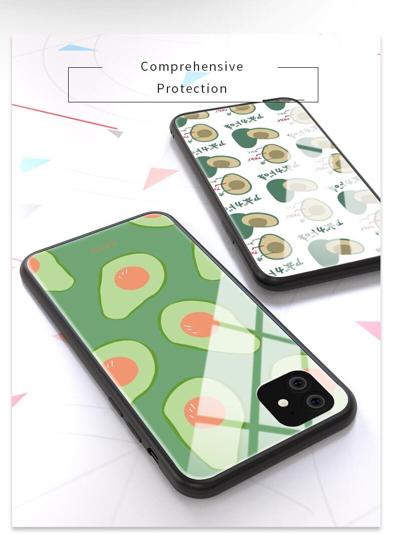 Tempered Glass Avocado iPhone 11 Cases - UTILITY5STORE