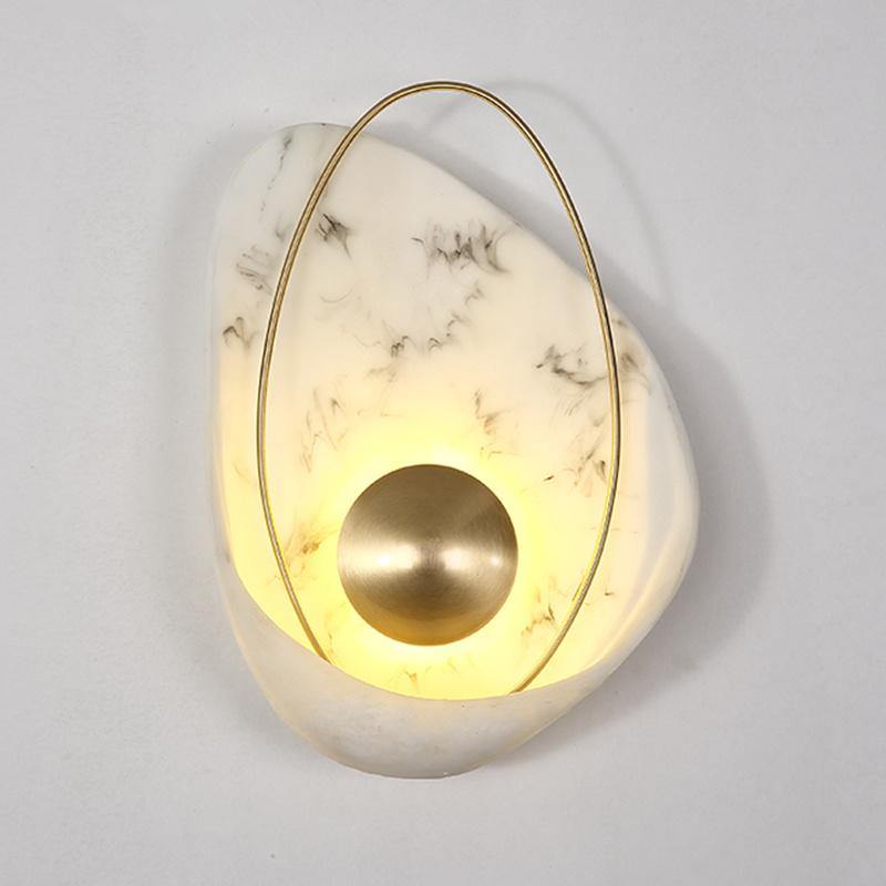 Modern Marble Shell Wall Lamp