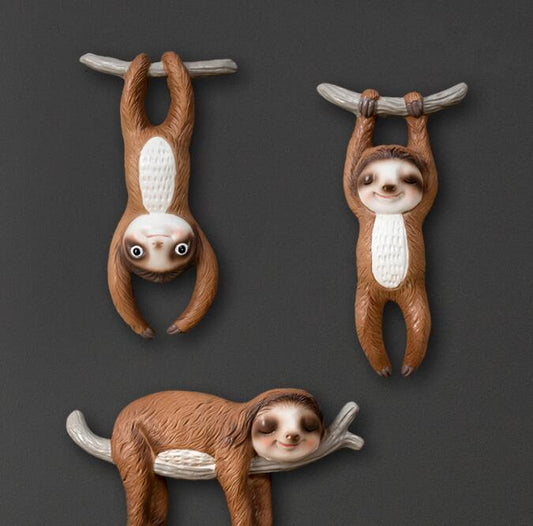 Sloth Animal Wall Hanging Sculpture