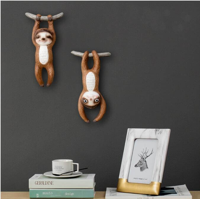 Sloth Animal Wall Hanging Sculpture