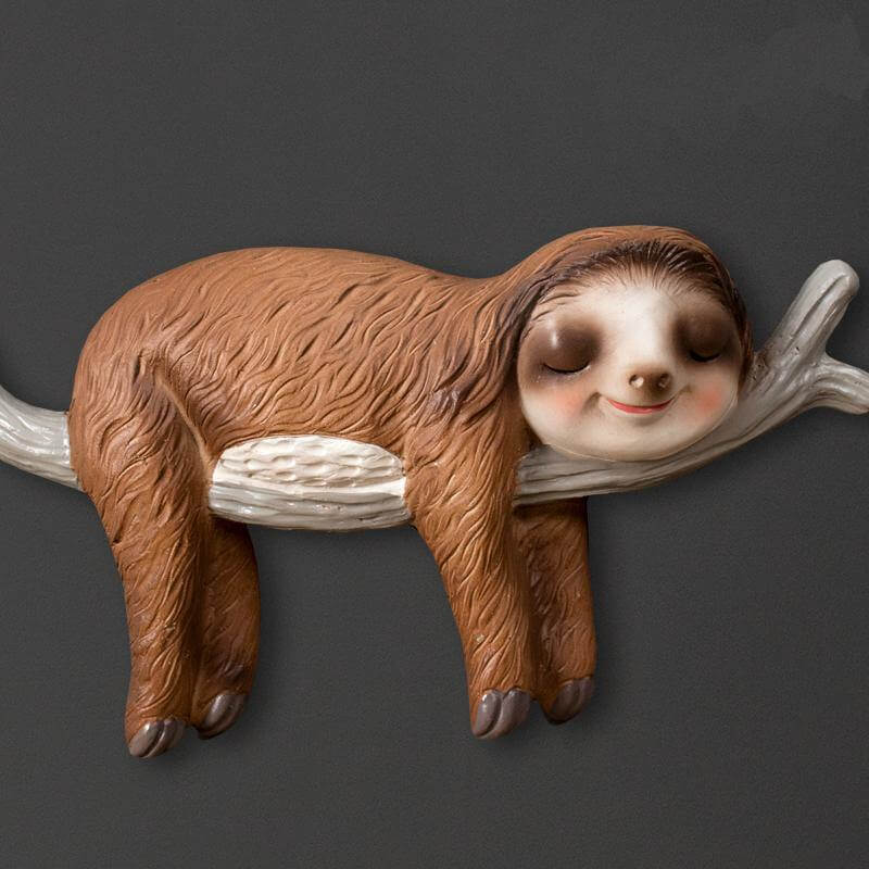 Sloth Animal Wall Hanging Sculpture