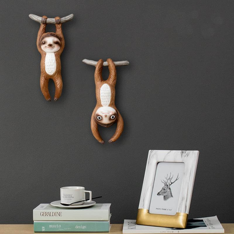 Sloth Animal Wall Hanging Sculpture