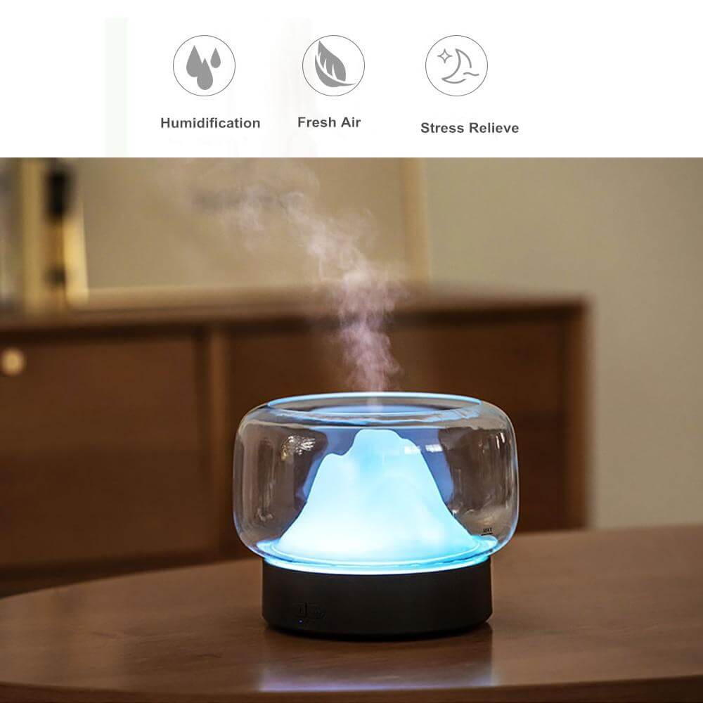 Moutain View Essential Oil Aromatherapy Diffuser Lamp