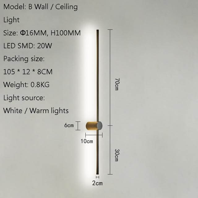 Elegant Vertical Atmospheric Floor Lamp