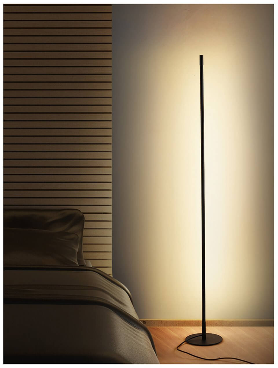 Elegant Vertical Atmospheric Floor Lamp