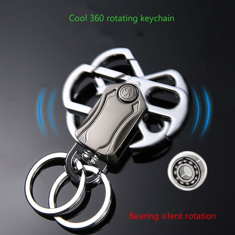 Multifunctional 360 Rotating Car Keychain
