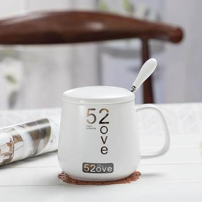 Elegant Marble Ceramic Coffee Mug Gift Set