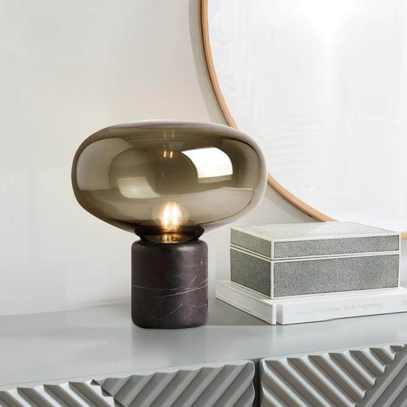 Postmodern Marble Glass Led Table Lamp