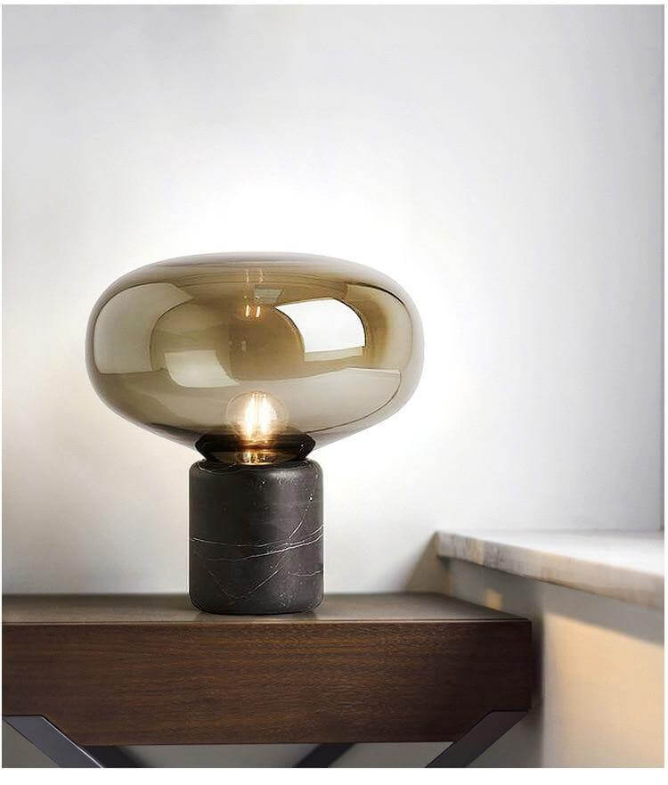 Postmodern Marble Glass Led Table Lamp