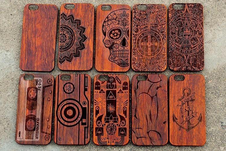 Luxury Hard Wooden for Case Iphone Models