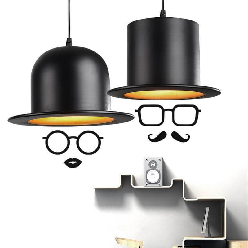 Modern Gentleman Hat Pendant Lamp