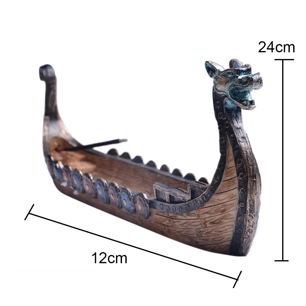 Retro Dragon Boat Incense Burner