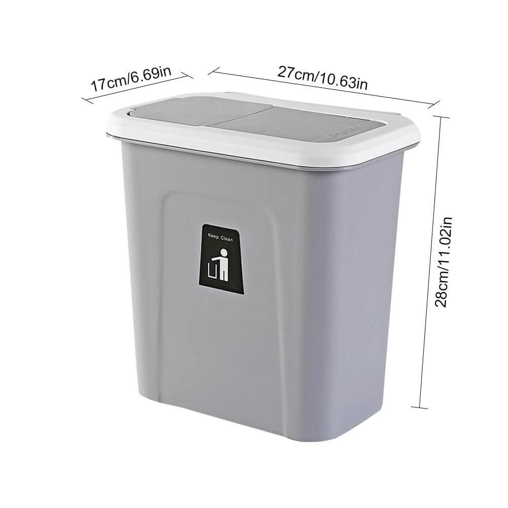 Push-top Trash Can