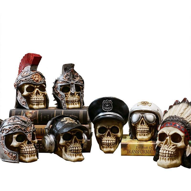 Skull Resin Skeleton Army Figurine Halloween Decoration