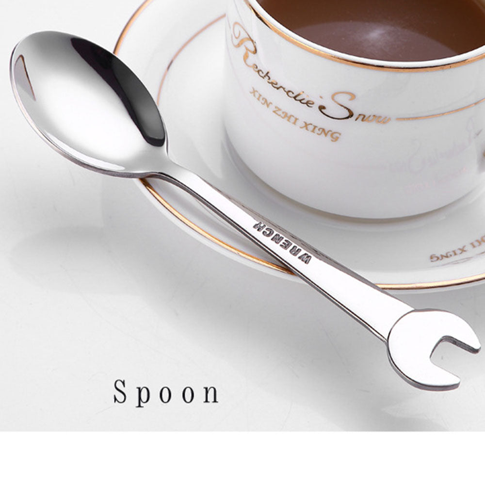 Creative Wrench Shape Fork Spoon Cutlery Set