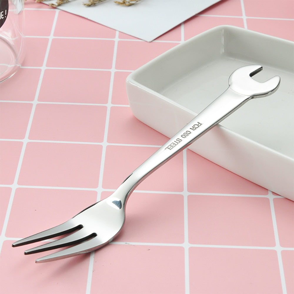 Creative Wrench Shape Fork Spoon Cutlery Set