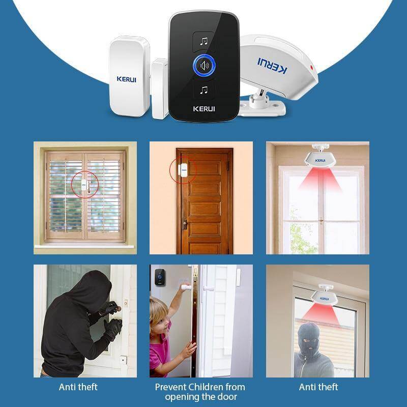 Wireless Waterproof Touch Button Doorbell - UTILITY5STORE