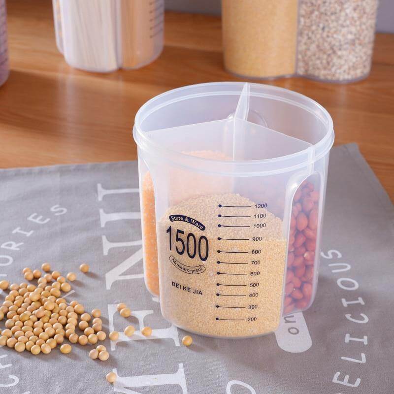 Kitchen Transparent Flower Sealed Storage Tank - UTILITY5STORE