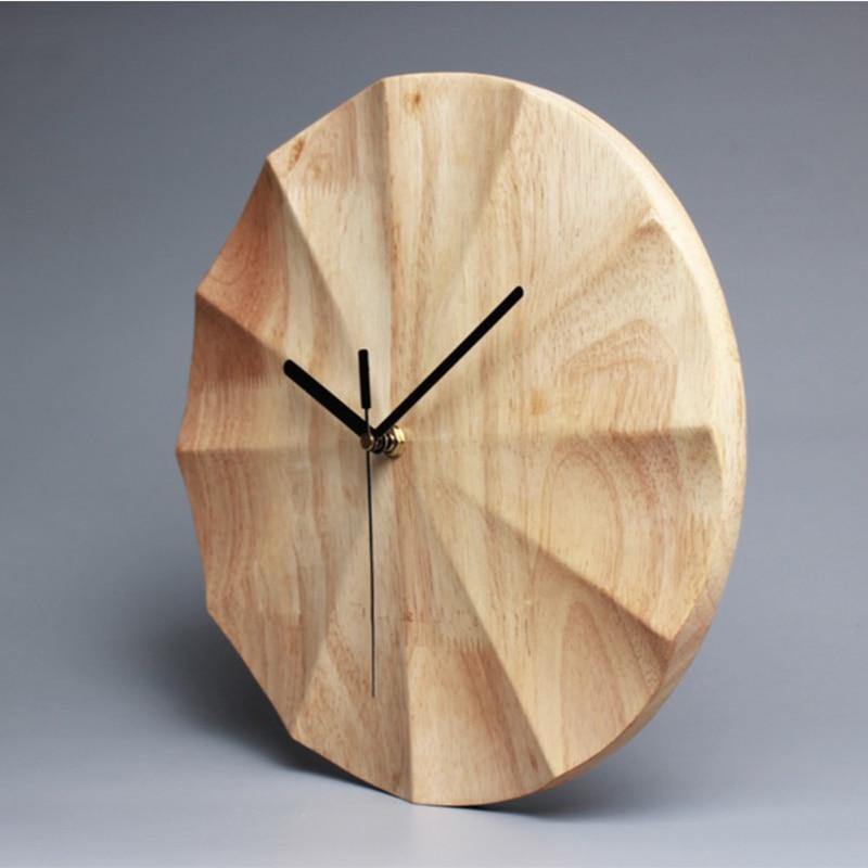 Nordic Wooden Street Fashion Wall Clock