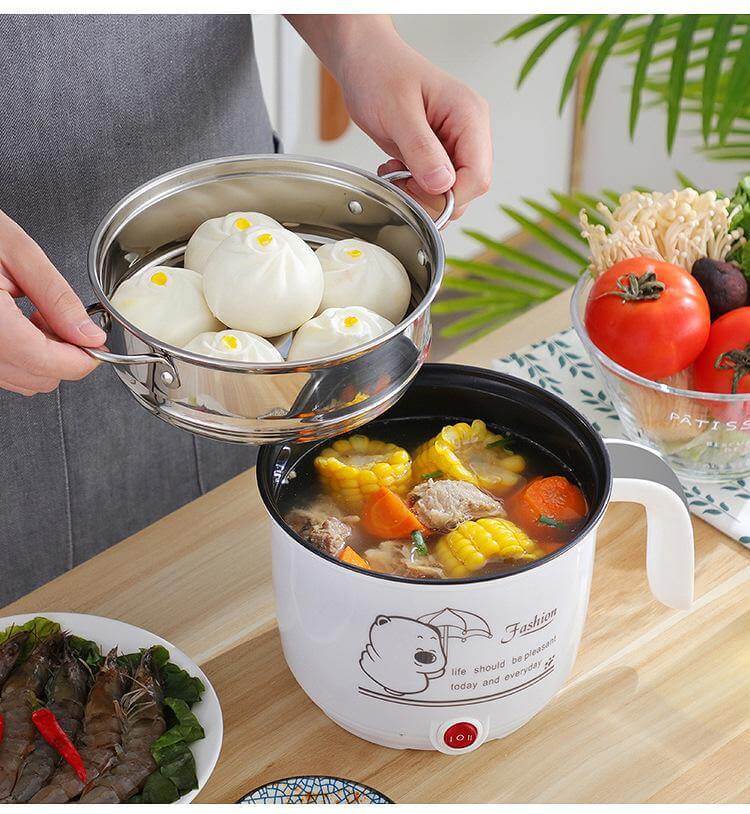 Mini Electric Double Layer Hot Pot Rice Cooker