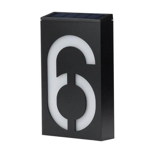 Solar Powered LED Light House Numbers