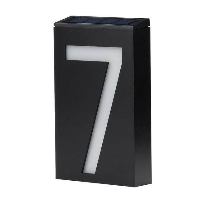 Solar Powered LED Light House Numbers