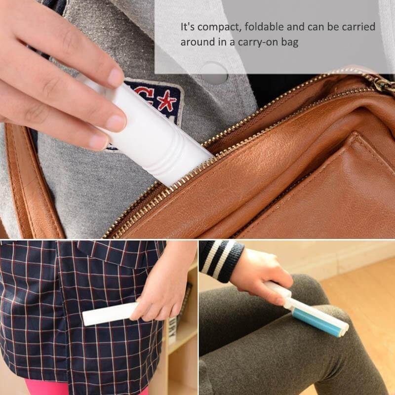 Washable Portable Mini Sticky Lint Remover Roller