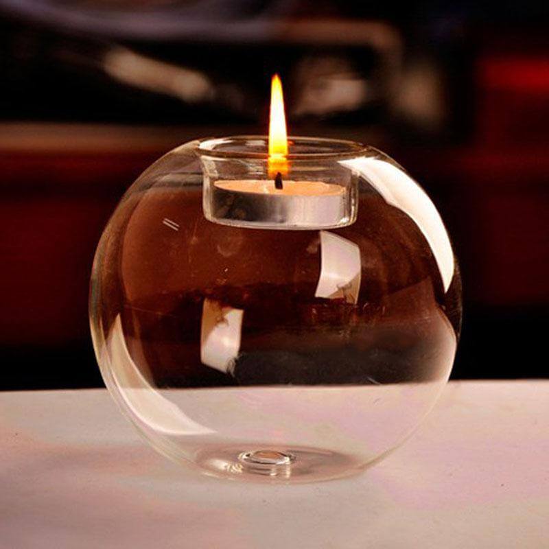 2pcs Crystal Glass Simple Candle Holder - UTILITY5STORE