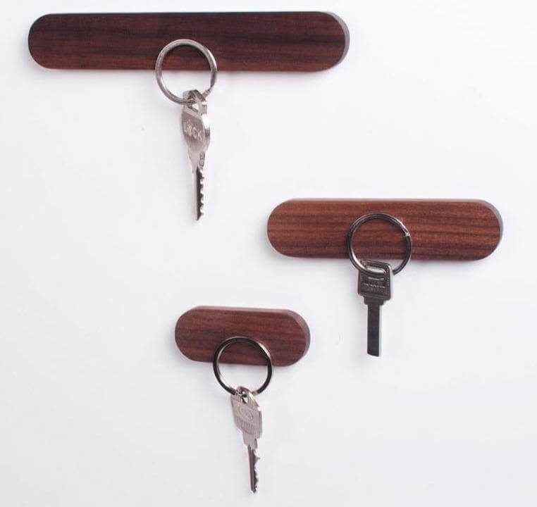 Magnetic Elegant Wood Key Holder