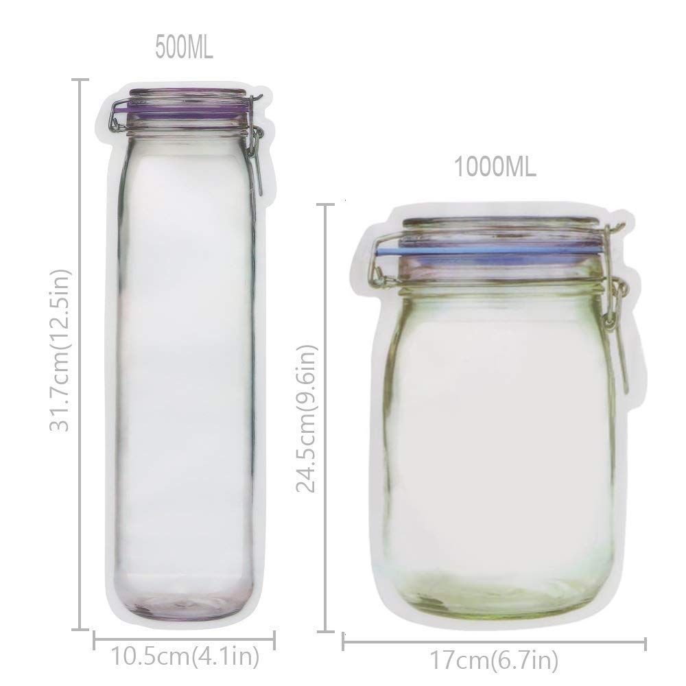 Reusable Zip Jar Bags