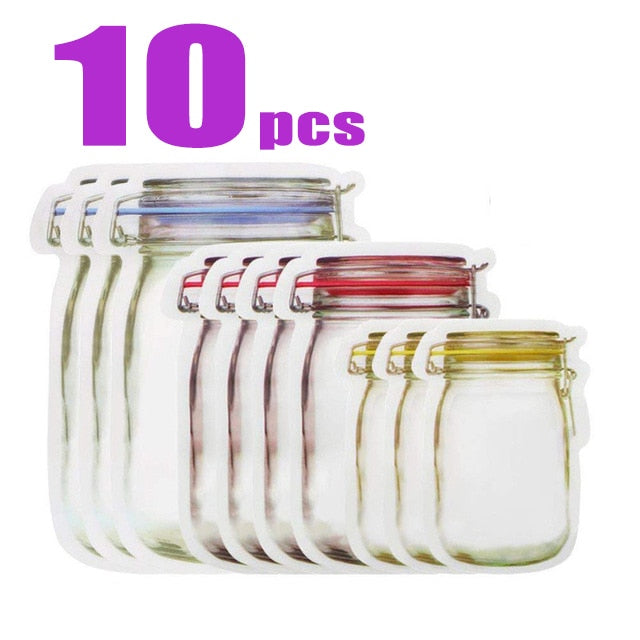 Reusable Zip Jar Bags