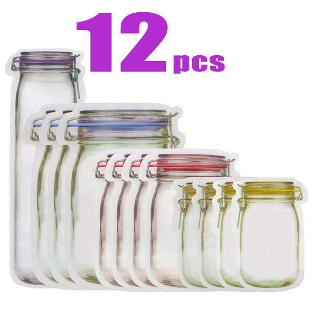 Reusable Zip Jar Bags