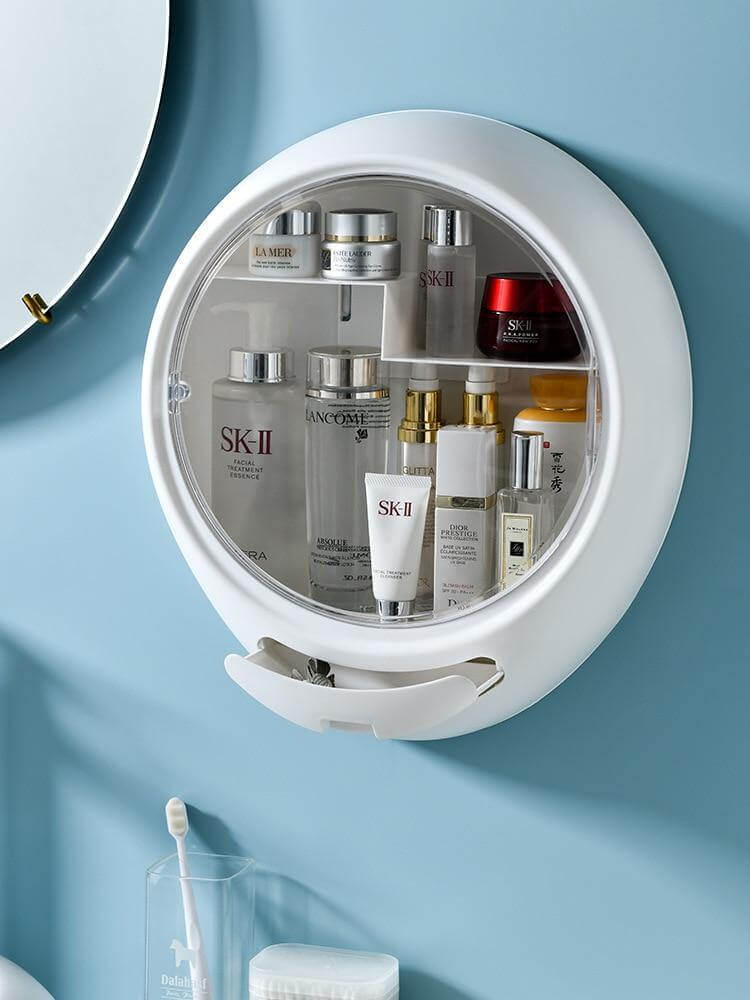 Wall Mounted Bathroom Shelf Cosmetics Box