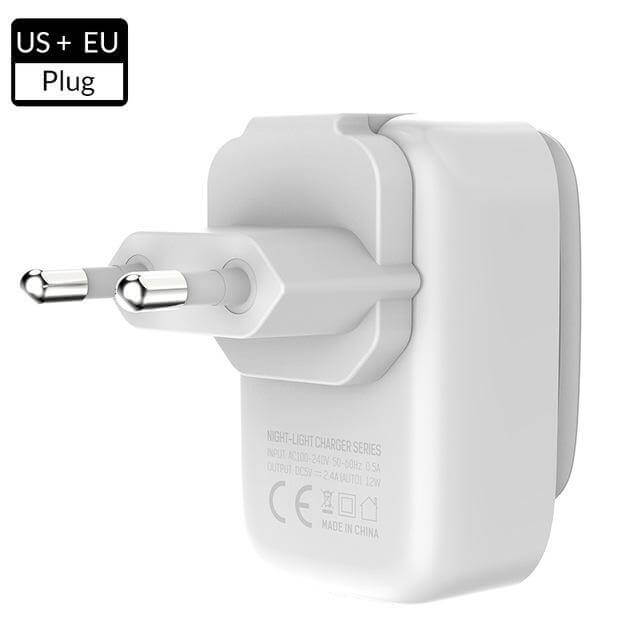 Three-Port USB Charging Lamp