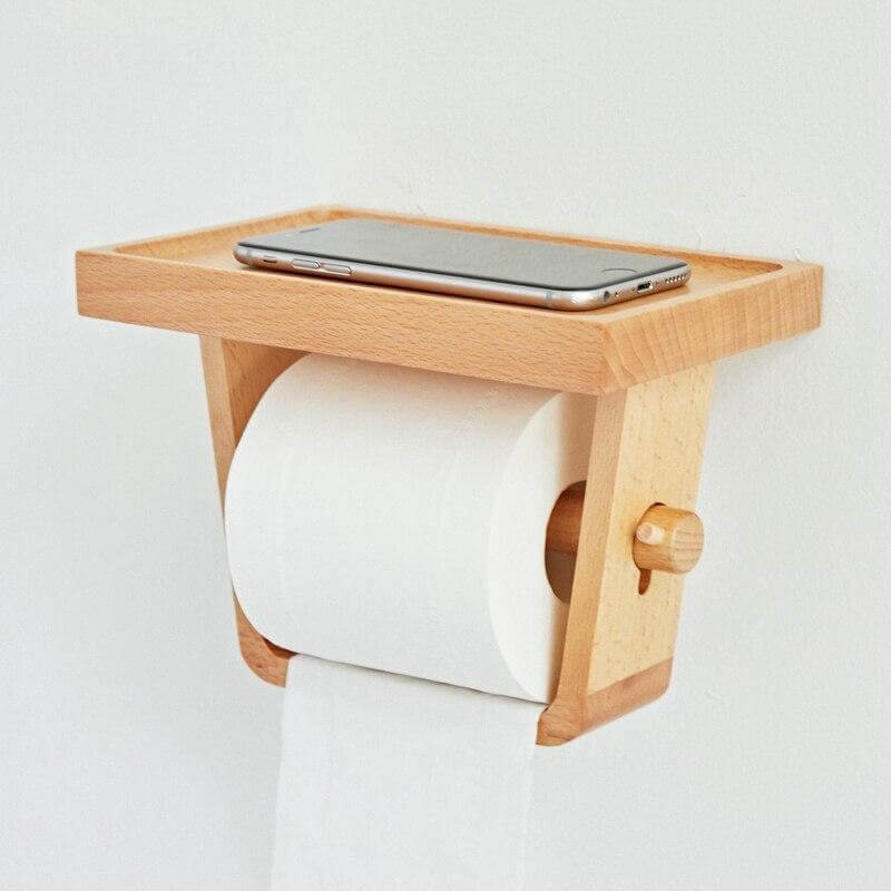 Wooden Simple Toilet Paper Holder