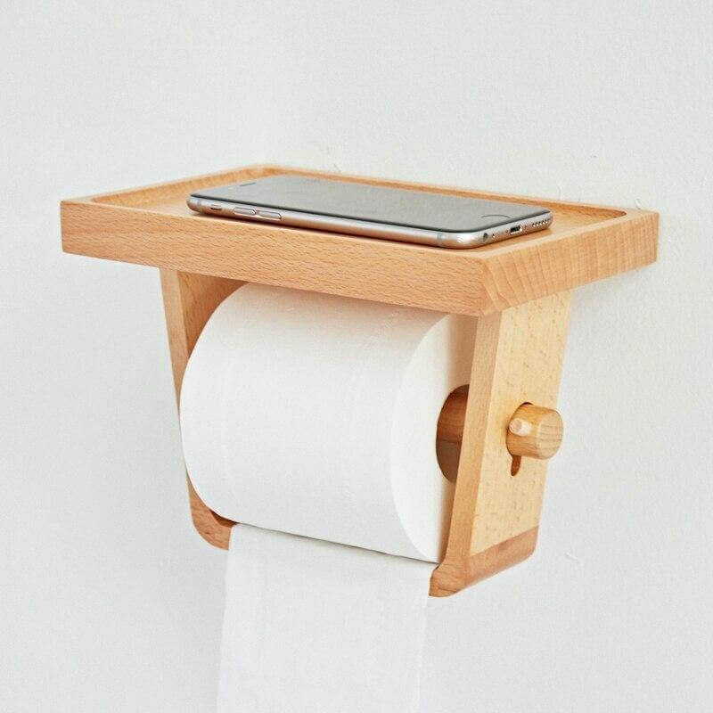 Wooden Simple Toilet Paper Holder