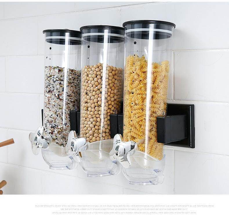 Wall-Mounted Transparent Cereal Dispenser