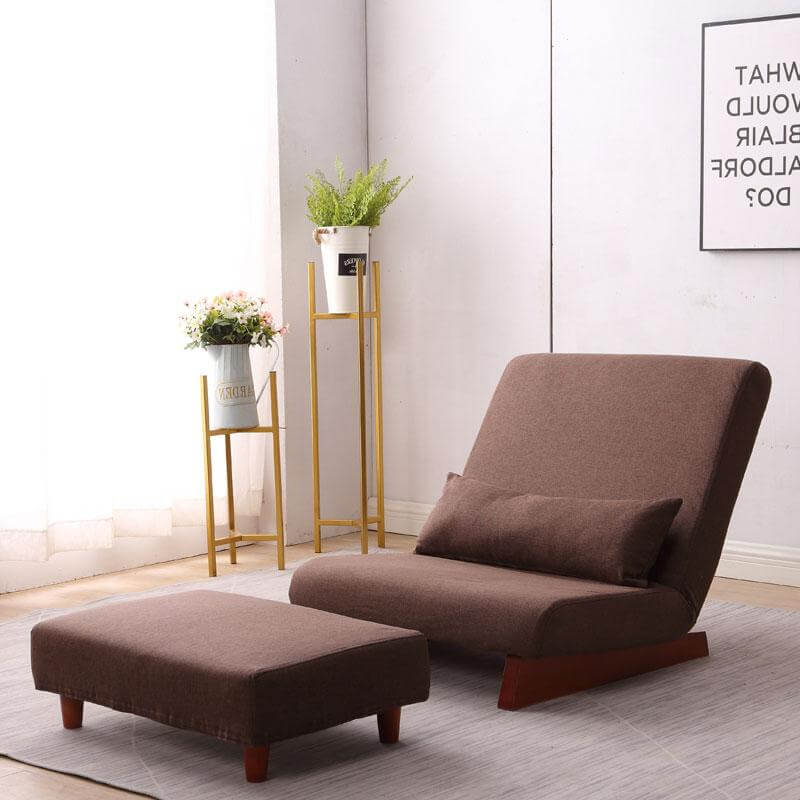 Japanese Style Floor Folding Single Sofa Chair