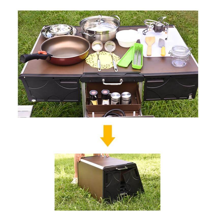 Outdoor Foldable Mobile Kitchen