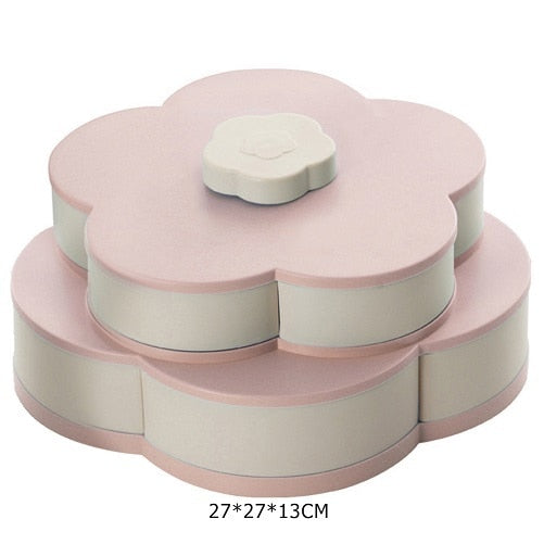 Petal-Shape Rotating Snack Box