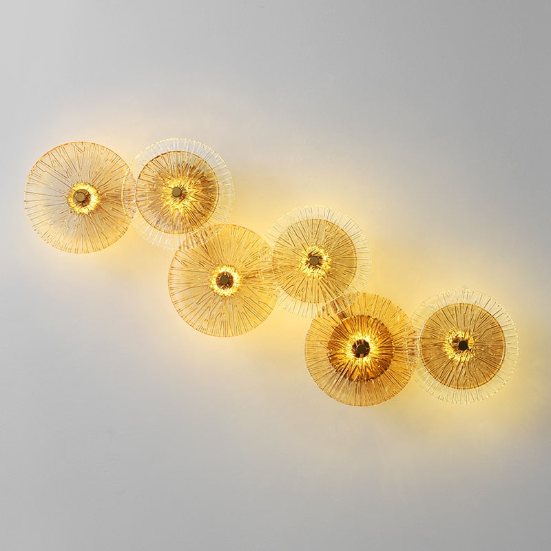 Elegant Postmodern Glass Stylish Wall Lamp